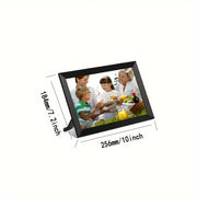 10.1 Inch WiFi Digital Photo Frame with 16GB Storage IPS Touchscreen Auto-Rotate for Cloud Sharing