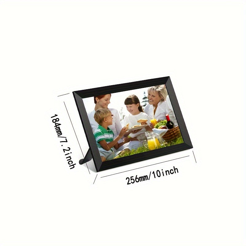 10.1 Inch WiFi Digital Photo Frame with 16GB Storage IPS Touchscreen Auto-Rotate for Cloud Sharing