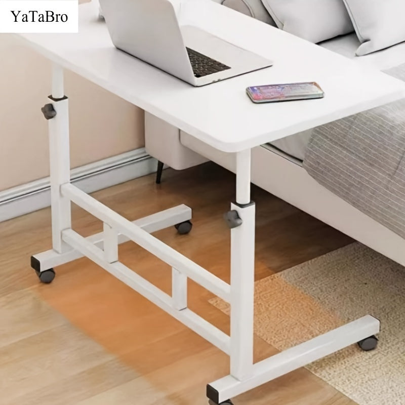 Universal Pulley Folding Study Table with Height Adjustable Large Desktop