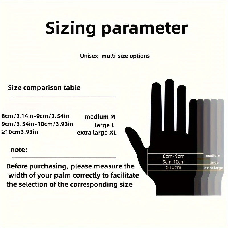 Pack of 50 or 100 Waterproof Powder-Free Plastic Kitchen Gloves for Cleaning