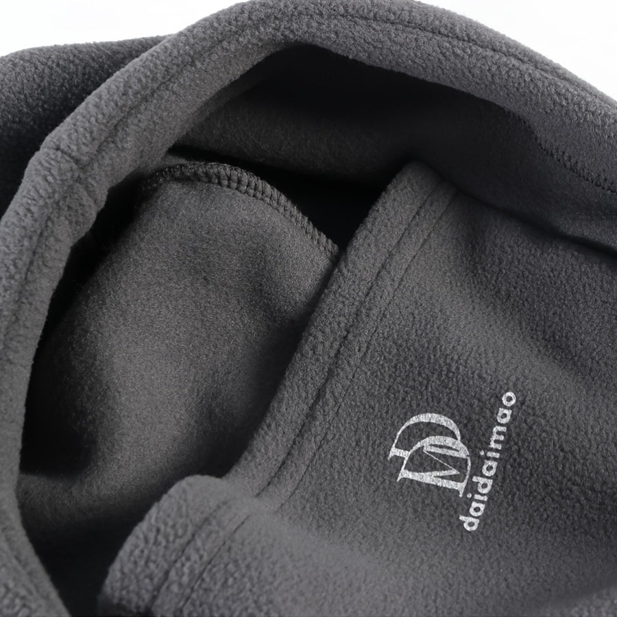 Winter Fleece Balaclava Hat with Face Mask Earmuffs and Scarf for Outdoor Activities