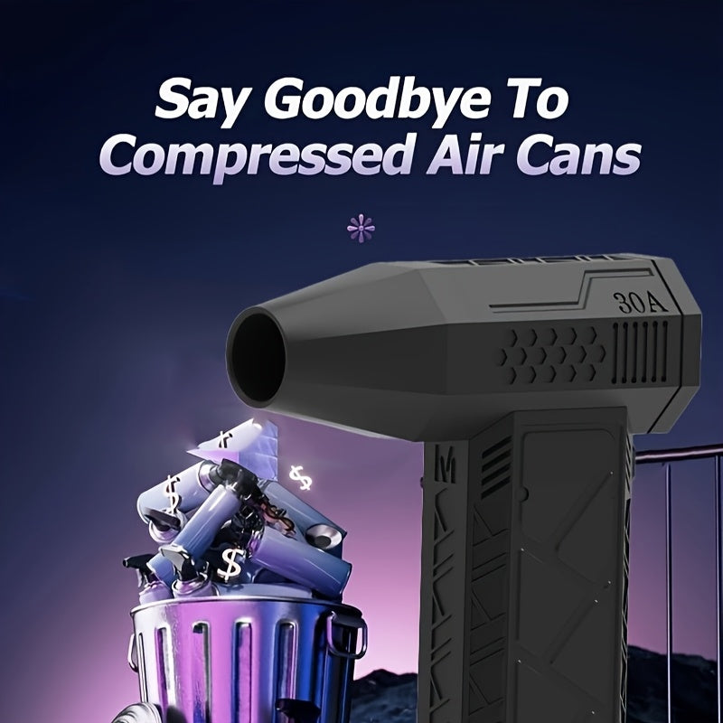 Портативный USB перезаряжаемый вентилятор- blow для дома, автомобиля, кемпинга с 110000 об/мин