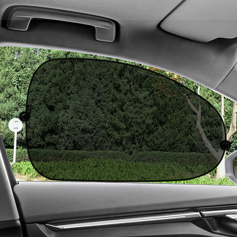 2pcs Car Sunshades Nylon Mesh Rear Windshield UV Heat Insulation