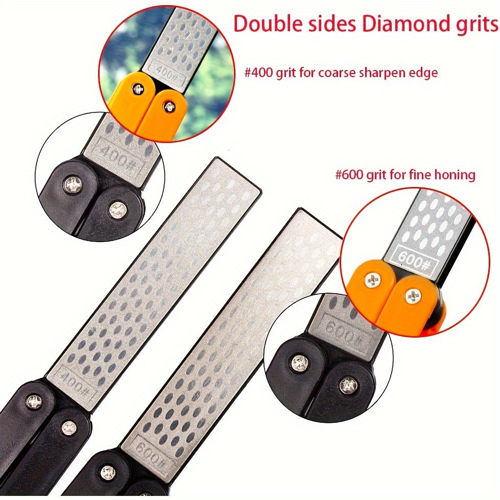 Kichik, egiluvchan, ikki qirrali tosh bilan oson pichoqni kesish uchun mo'ljallangan. Tashqi va sayohat uchun ideal.