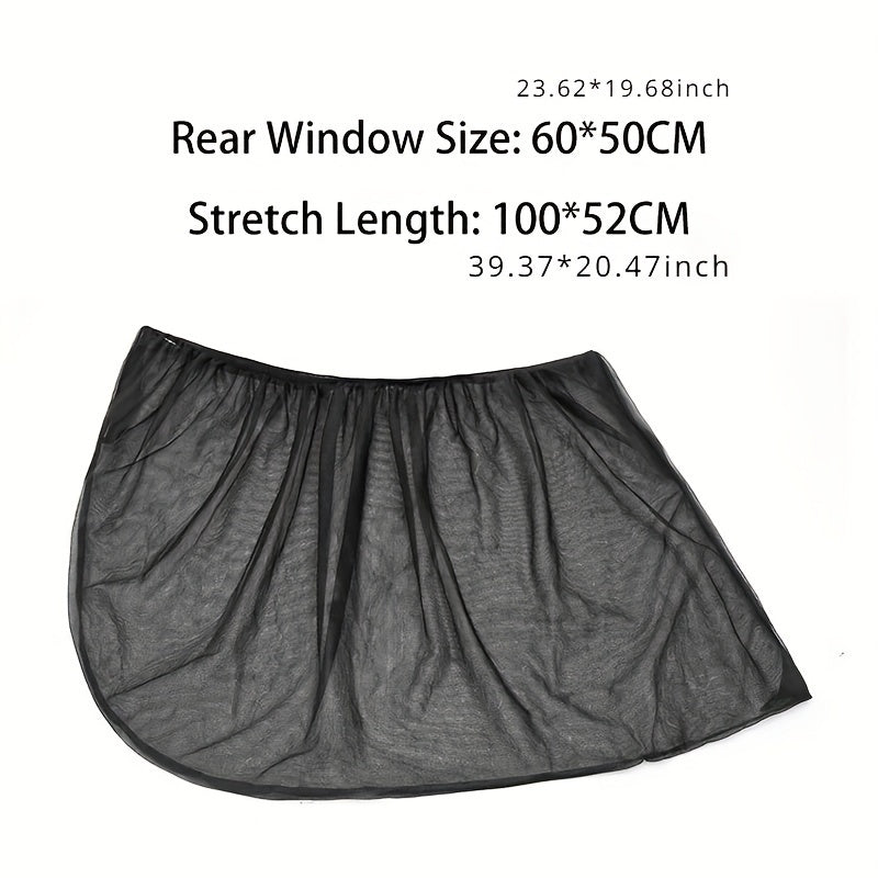 2 Pieces Car Side Window Sunshades UV Protection Breathable Mesh