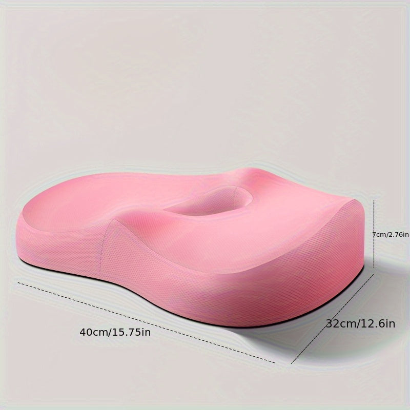 Пена с памятью для офисного кресла, эргономичная подушка для копчика, поддержка, снимающая давление, сиденье, черный и белый