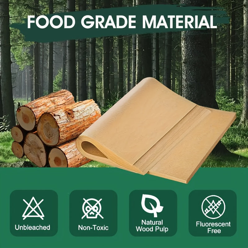 50 Pack Non-Stick Baking Liners for Oven and Air Fryer, Reusable, Food Safe