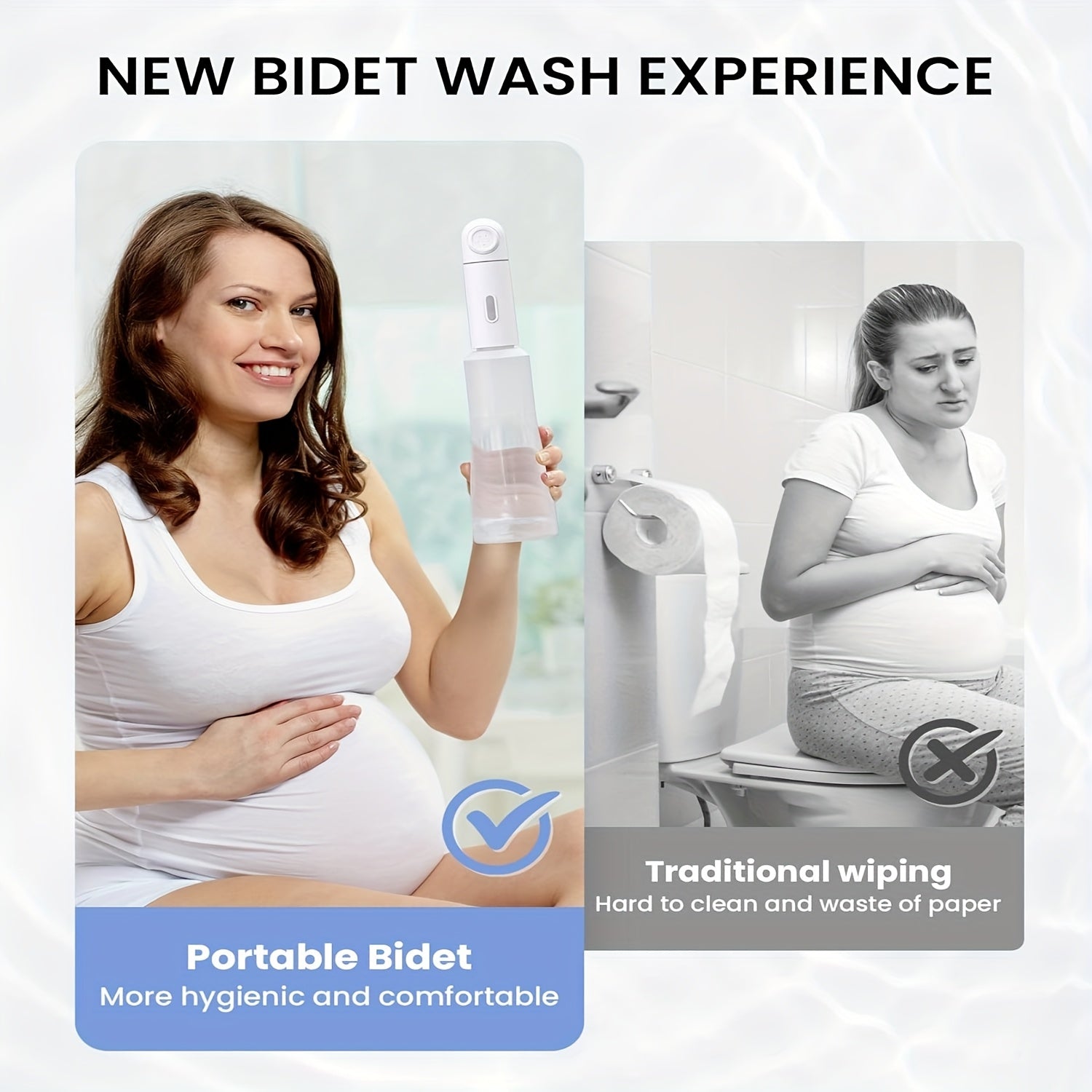 Rechargeable Portable Bidet for Personal Hygiene and Postpartum Care 350ml