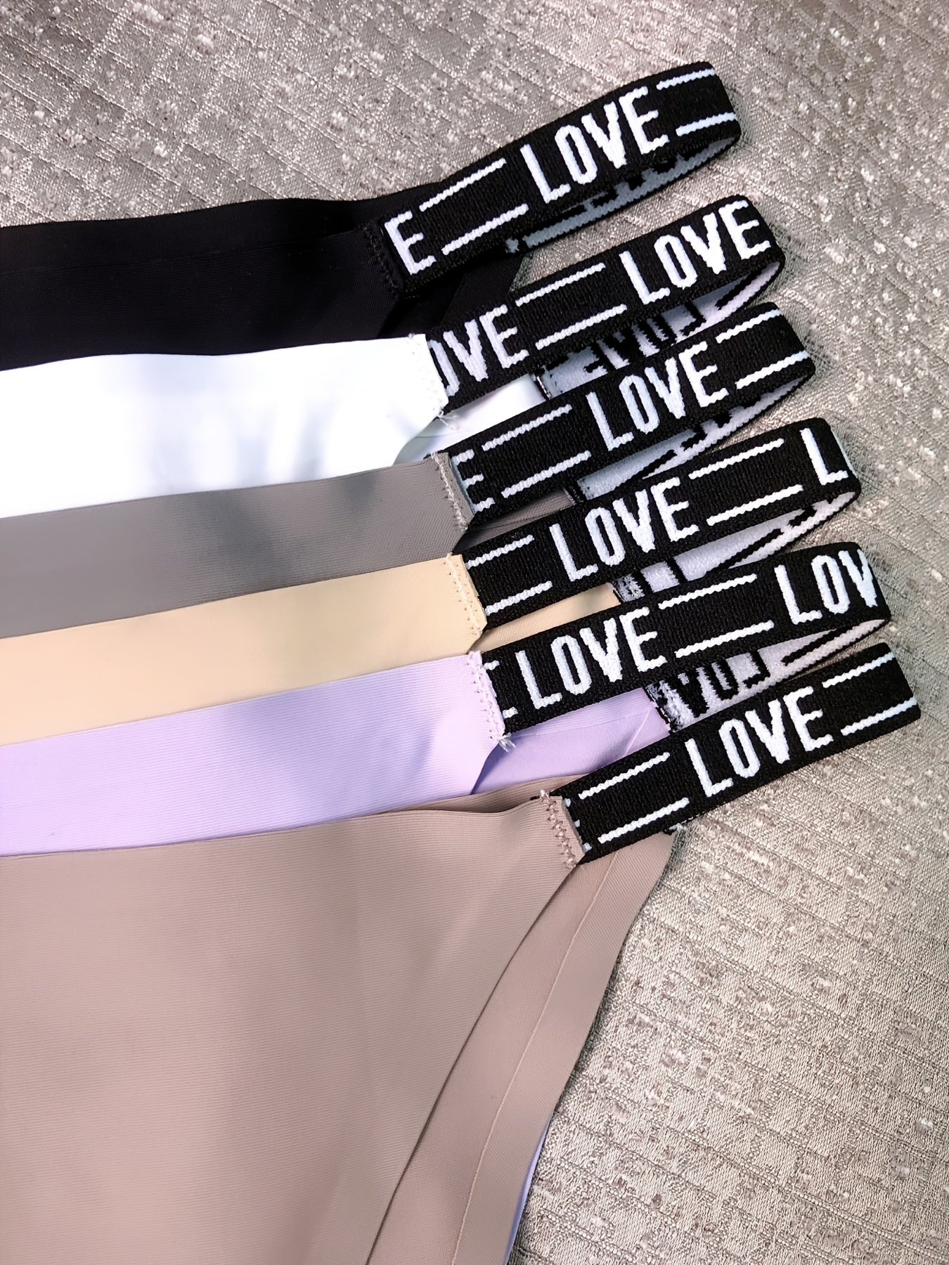 Women Seamless Thong Panties 6-Pack Breathable Nylon Comfortable Underwear