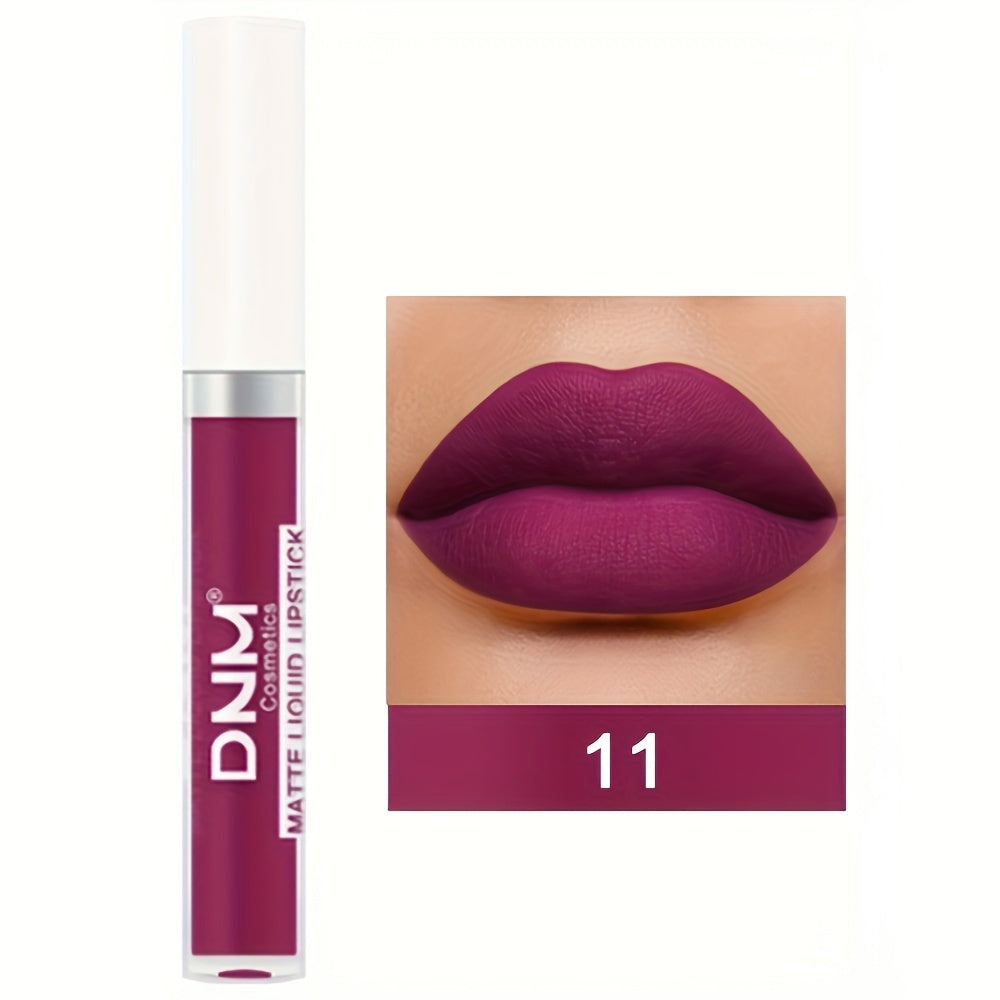 Brillo de labios mate a prueba de agua de larga duración para mujer con múltiples colores