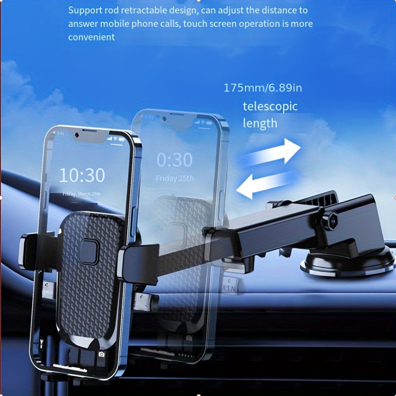 Universal avtomobil telefon uchun tutqich, suyuqlik bilan yopishqoq, 360° burilish