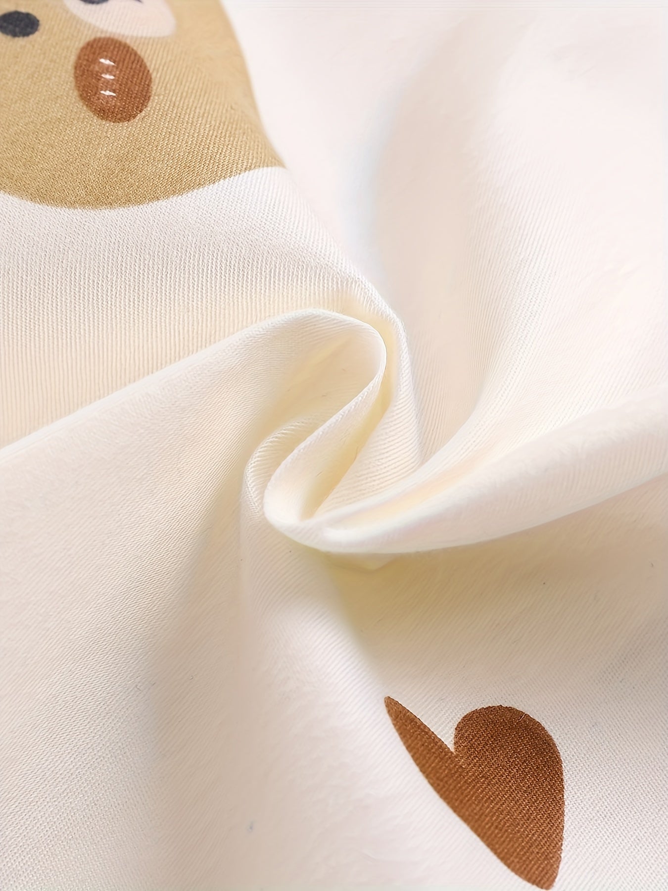 Boys Summer Outfit Cotton Short Set Cartoon Bear Print Woven Pants Outdoor Activities