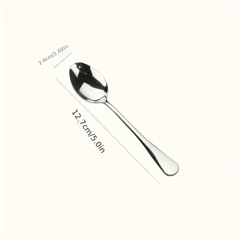 Juego de 6 o 12 cucharas mini de acero inoxidable para café y té