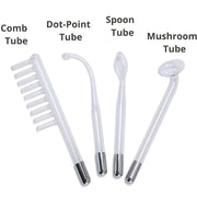 Four-Piece High-Frequency Beauty Device Set with Interchangeable Attachments Light Beige