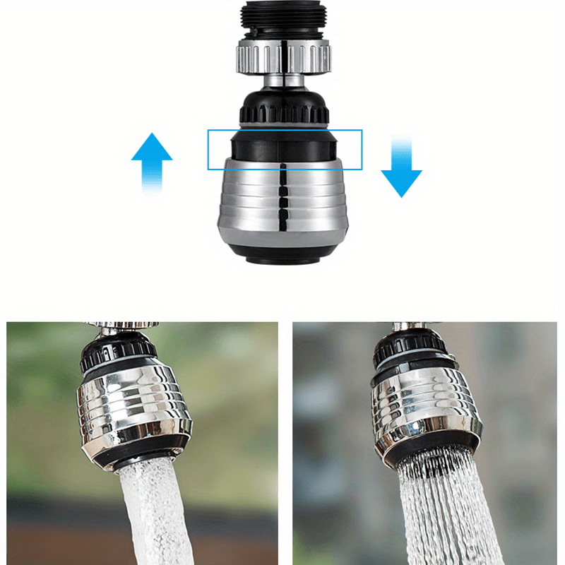 High Pressure Faucet Extender with 360-Degree Rotation and 2 Modes for Kitchen Sink