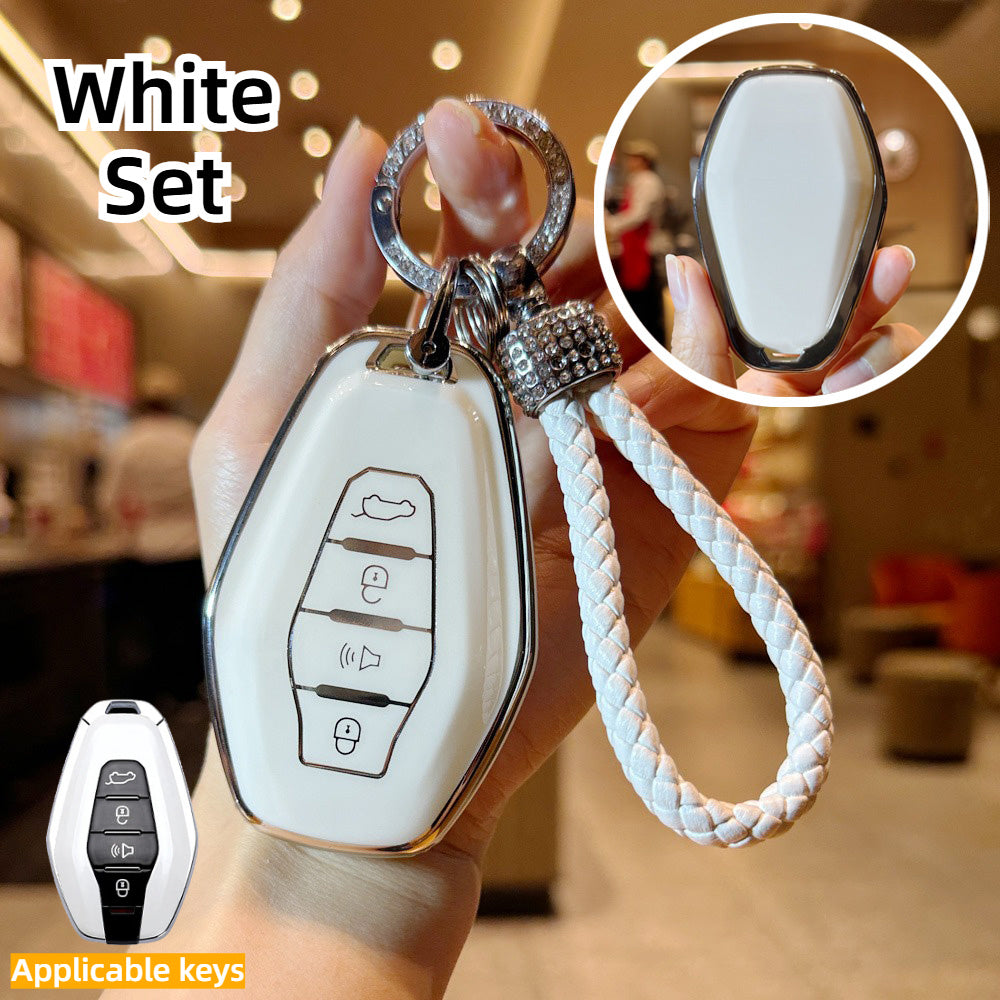 Practical TPU Car Key Cover for SUV Smart Key Protector Compatible with X70 X90 Max