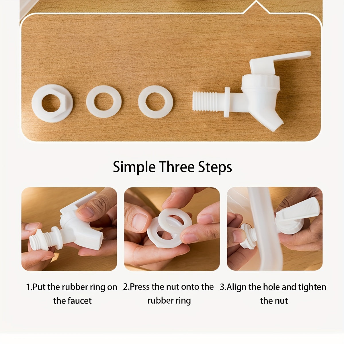 Katta sig'imli plastik suv sovutgichi, kran bilan, uy oshxonasida muzli ichimliklar uchun sirpanmas dizayn.