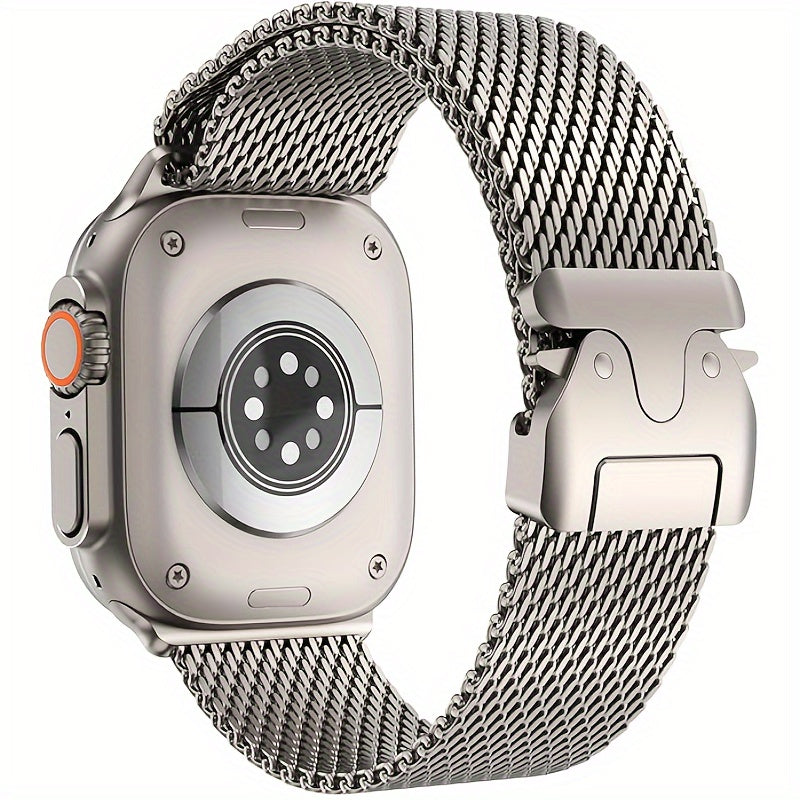 Stainless Steel Milanese Mesh Loop Watch Band for Apple Watch Series 1-10 Ultra 2 49mm 44mm 42mm
