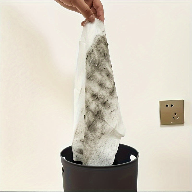 50 dona bitta ishlatiladigan elektrostatik mop varag'lari chang, soch va tozalash uchun