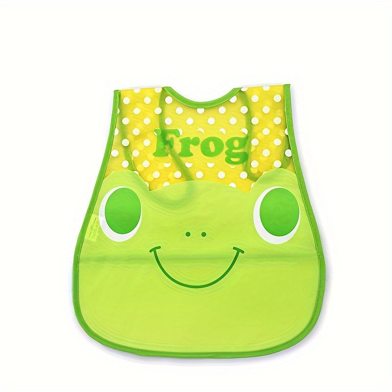 Waterproof Baby Bib for Boys and Girls with Snap Closure and Dirt-Resistant Pockets