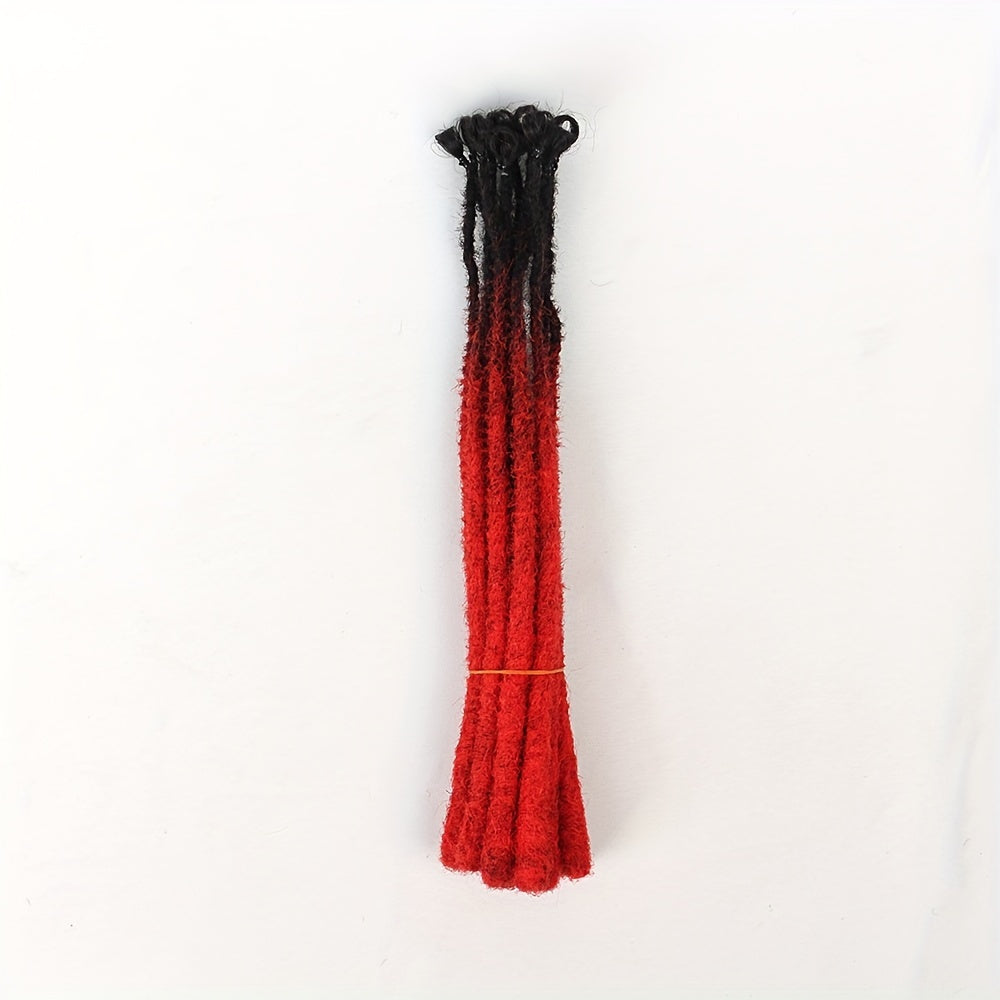 Qora Dreadlocks soch kengaytmalari 27.94cm Sun'iy crochet dreadlocks erkaklar uchun