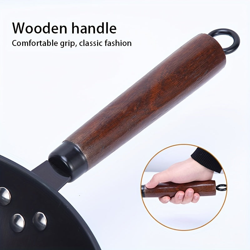 Wok antiadherente versátil compatible con estufa de inducción y gas 1 pieza