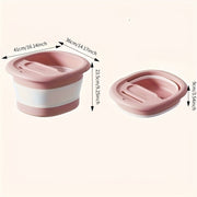 Portable Foldable Foot Bath Tub with Massage Bottom No Electricity PP Material Easy Storage