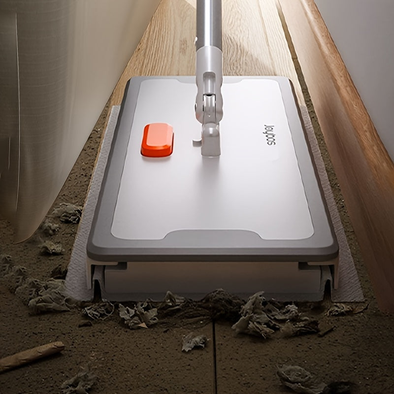 Joybos Easy-Clean Mop ning avtomatik qog'ozni ushlab turish funksiyasi bilan qulayligini his eting. Pol, gilam, devorlar va hatto uy hayvonlari iflosliklarini tozalash uchun ideal.