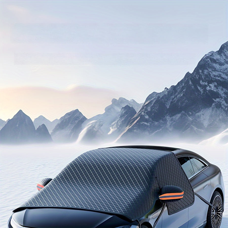 Katta Oxford qor qoplamasi kengaytirilgan shisha oynasini himoyalash uchun qor va sovuqdan himoya qiluvchi