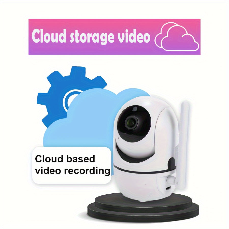 Smart WiFi Security Camera with 2-Way Audio Night Vision Pet Monitoring 1080p