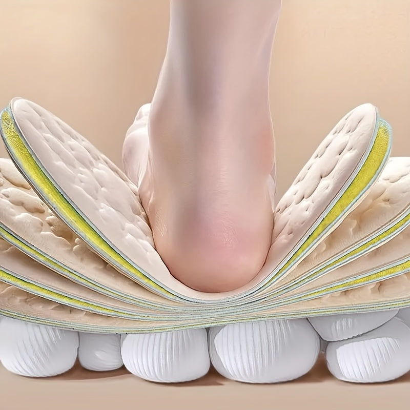 Memory Foam Insoles with Arch Support and Shock Absorption for High Heels and Sneakers