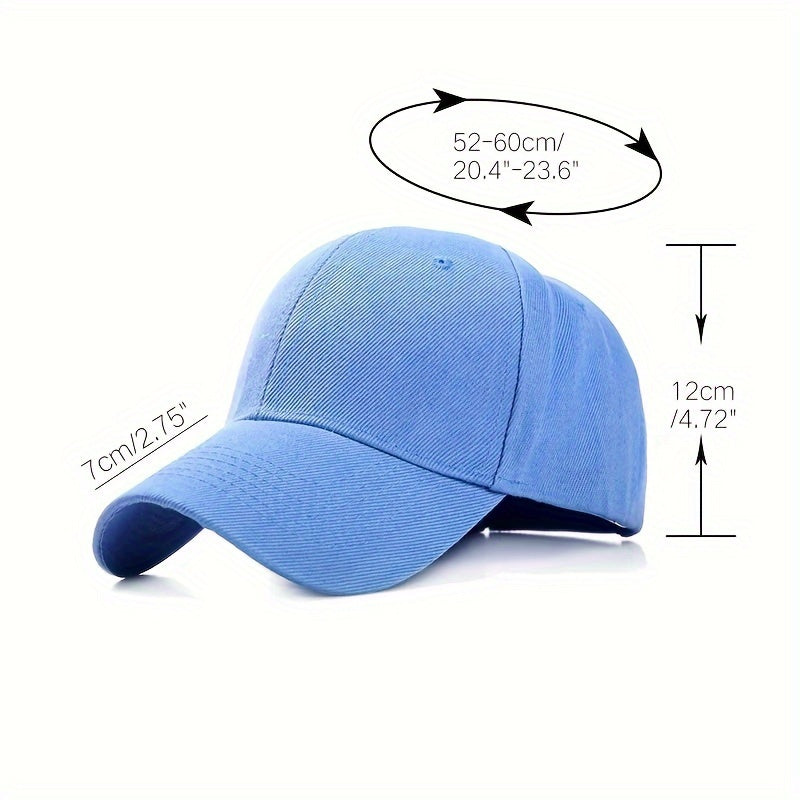 Tashqi sportlar uchun bir xil rangli beysbol shlyapasi - Har qanday jins uchun mukammal sovg'a tanlovi
