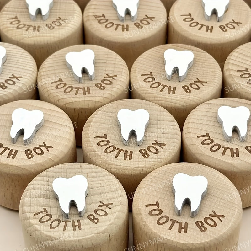Wooden Baby Keepsake Box for Tooth and Hair Storage Baby Shower Gift Memory Box