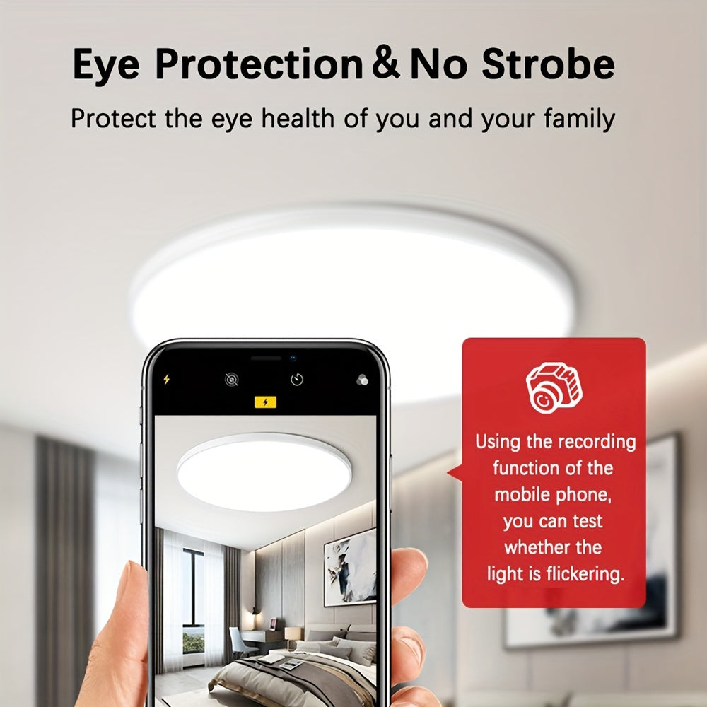 LED shift yoritgichi 18W, 27W va 36W o'lchamlarida mavjud, zamonaviy dizayn, yotoqxona, yashash xonasi, hammom va balkon uchun mos, ingichka ko'p rangli variantlarda keladi.