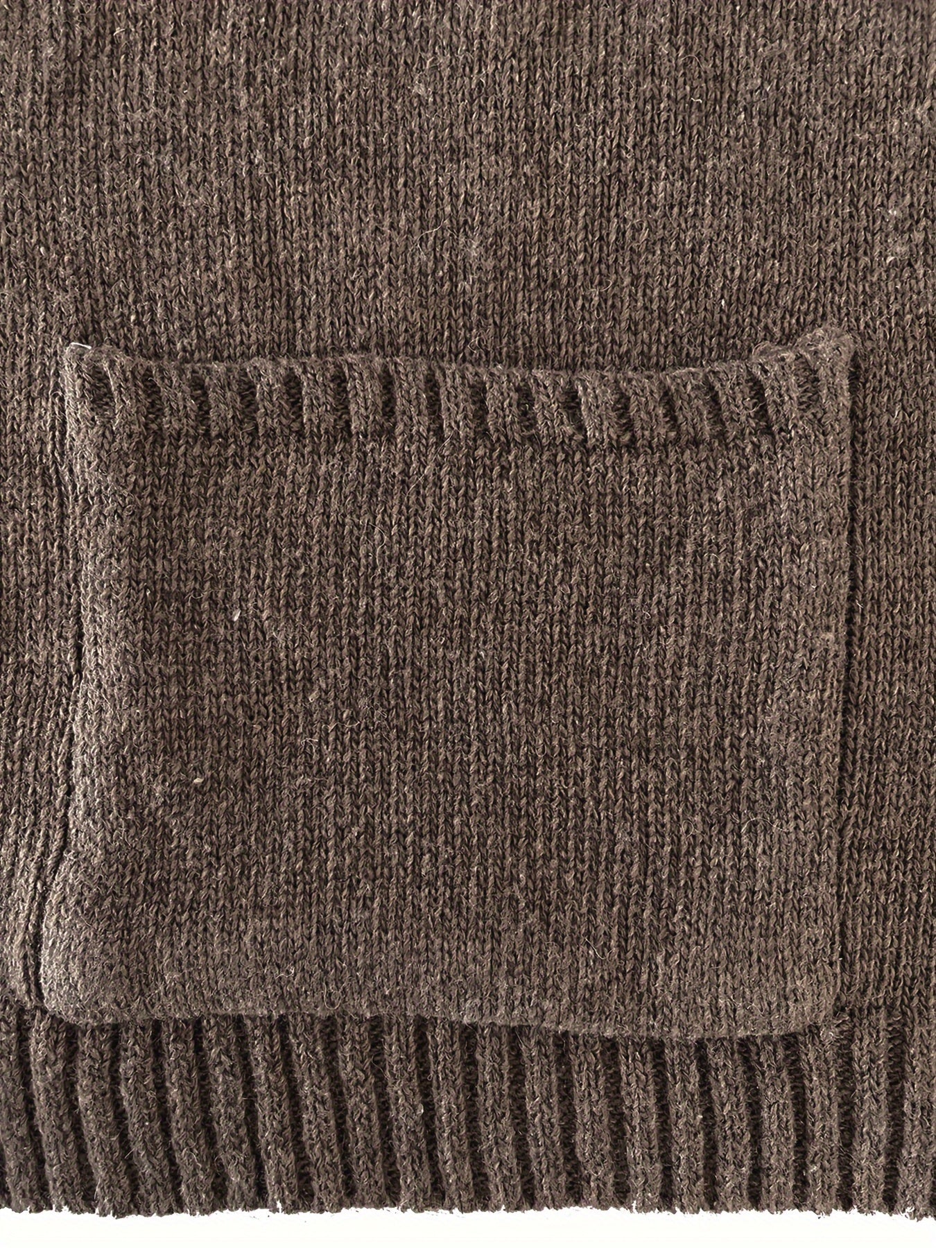 Plus Size Sleeveless Knit Cardigan With Pockets Casual Women’s Clothing