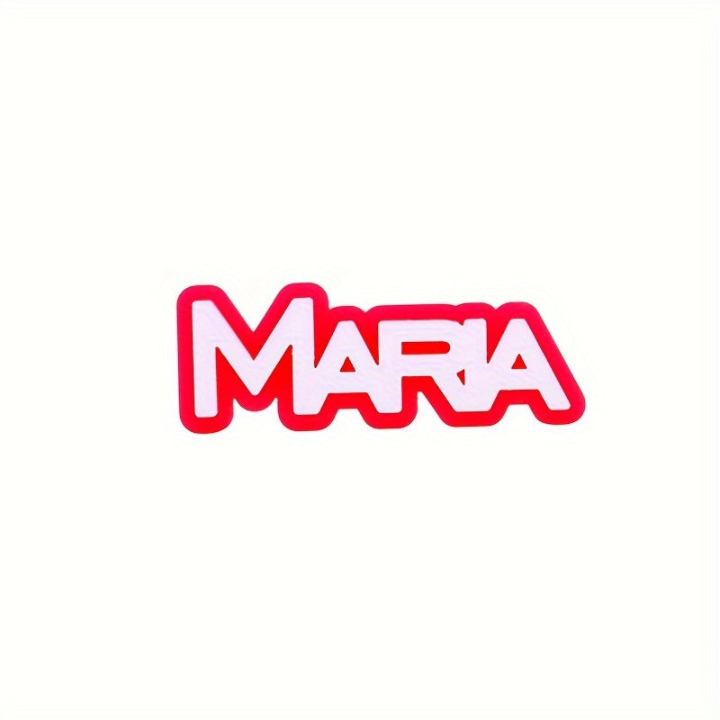 Koʻp rangli Dopamin Akril Poyabzal Charmlari, shaxsiylashtirilgan ism, Bohemiya aksessuarlari uchun Crocs