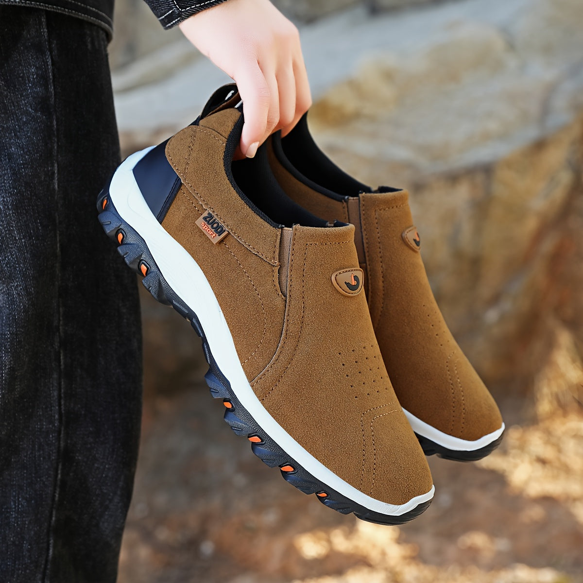 Men's Casual Loafers Lightweight Breathable Comfortable All-Season Slip-On Shoes