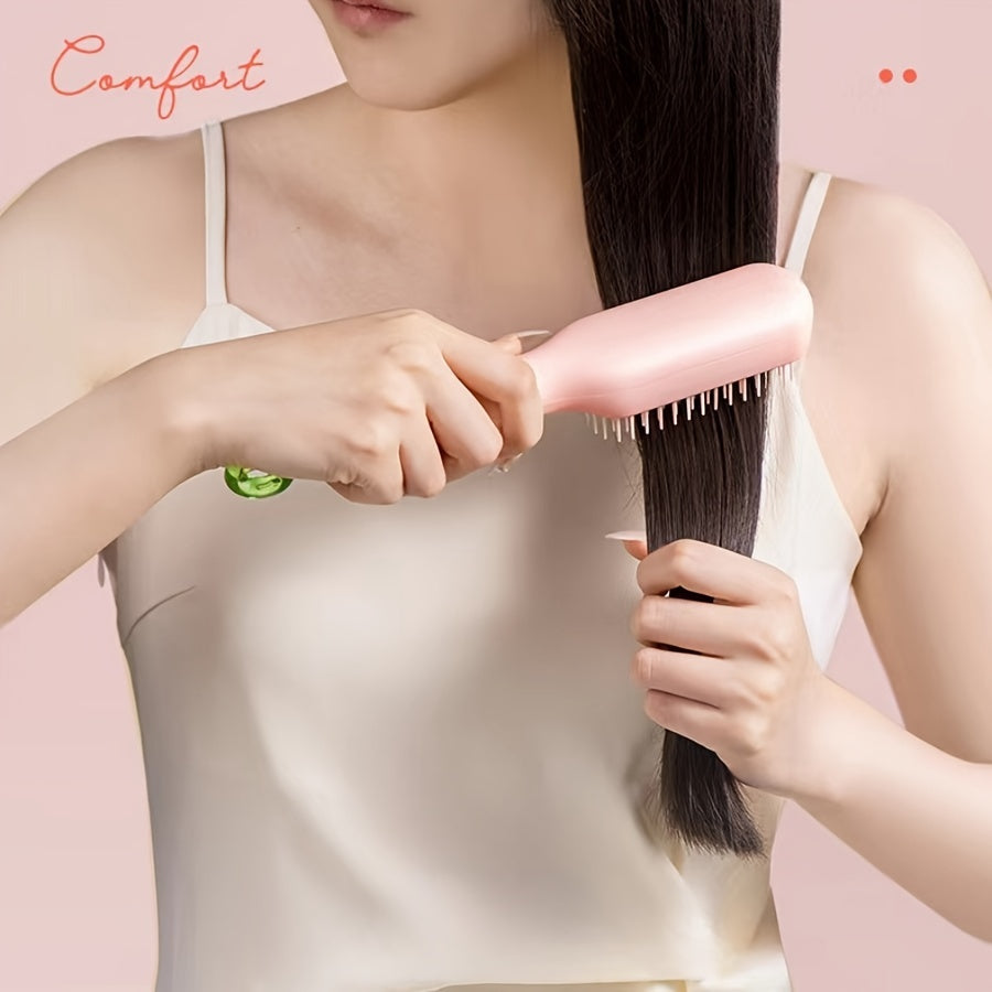 Peine de cabello elástico para cuero cabelludo suave en 3 colores plástico de acabado fino