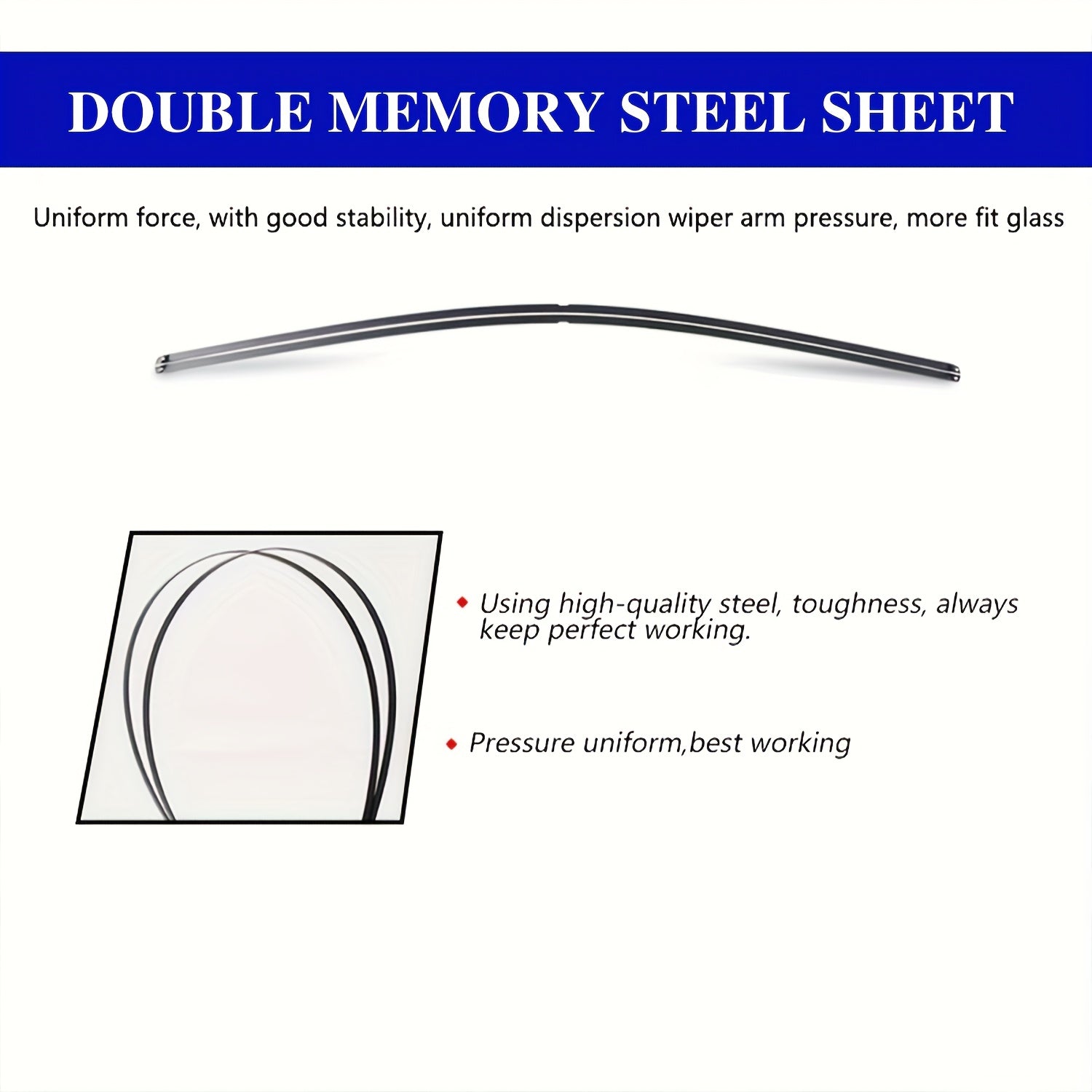 Silicone Windshield Wiper Blades Set of 3 for Cars 66cm 36cm 25cm