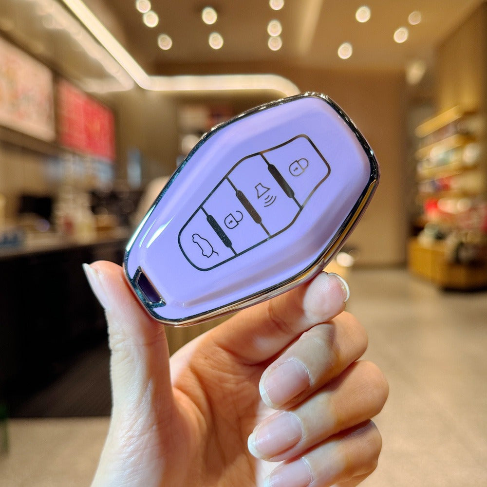 Practical TPU Car Key Cover for SUV Smart Key Protector Compatible with X70 X90 Max