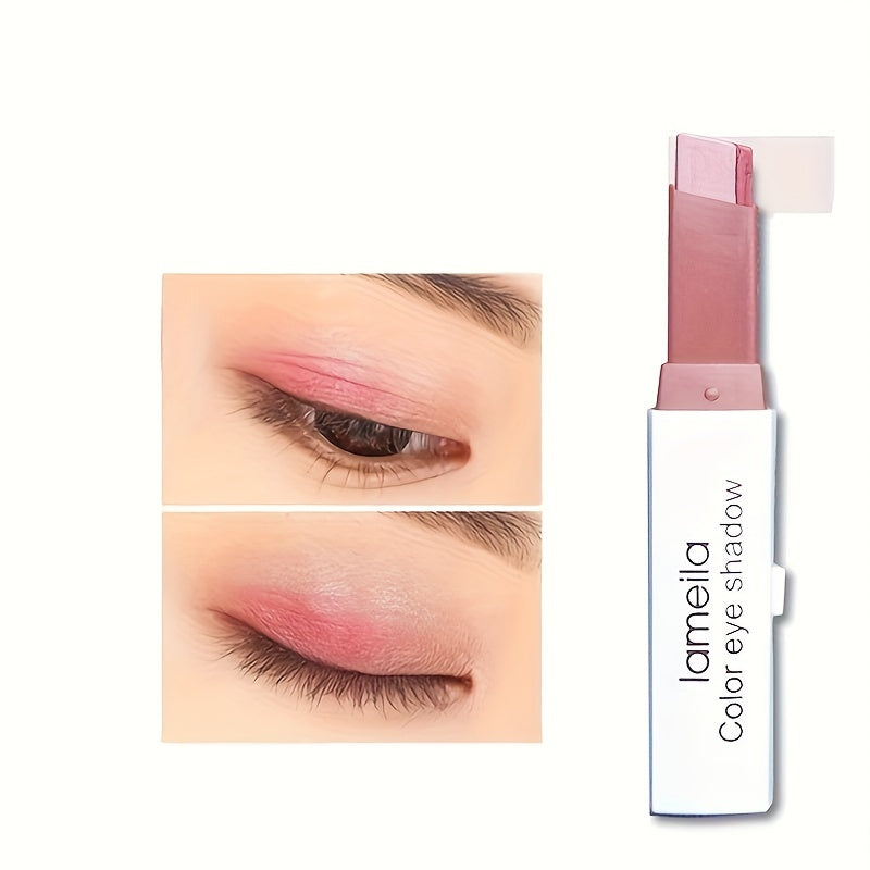 6pcs Gradient Eye Shadow Stick Set for Beginners, Fade-Resistant, Dual Color