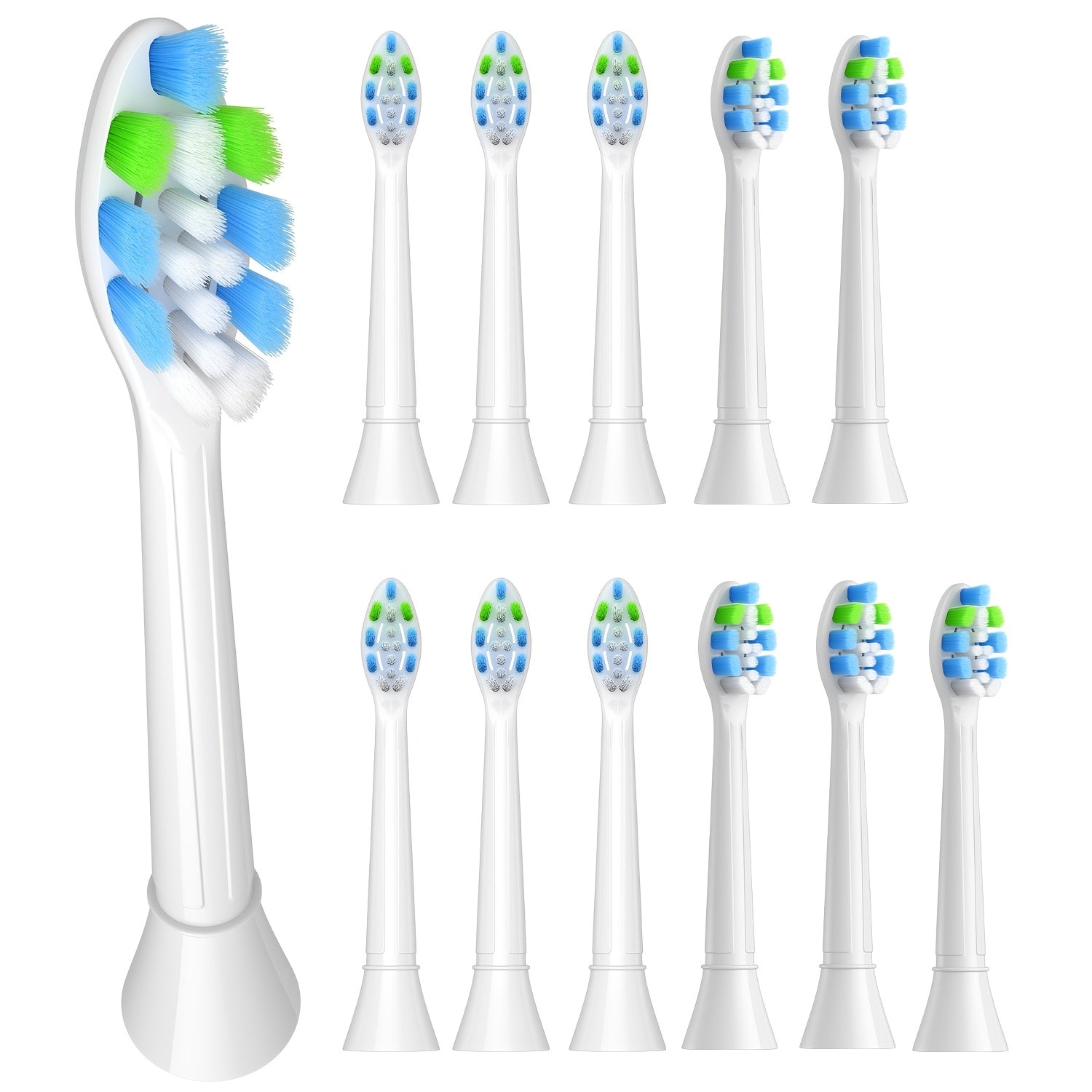Soft Bristle Replacement Toothbrush Heads 8/12/16pcs for Gum Care