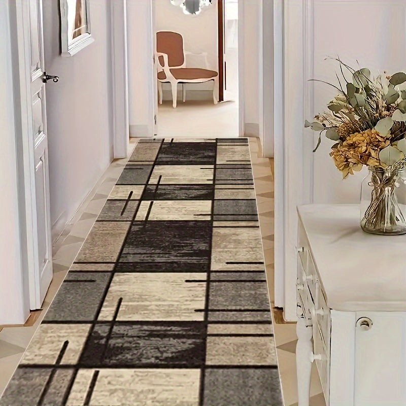 Long Velvet Mat Non-Slip Bathroom Kitchen Corridor Bedroom Rug