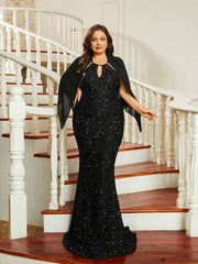 Women's Sequin Bodycon Dress Halter Neck All-Season Polyester