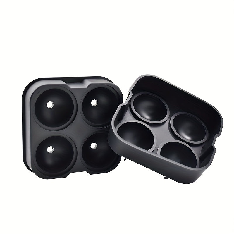 Silicone Whiskey Ice Ball Maker Flexible Sphere Mold for Perfect Round Ice Cubes