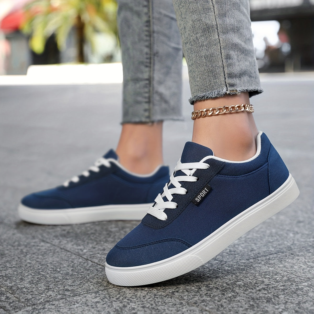 Women's Lightweight Breathable Black Skate Sneakers Casual Comfort Wide Sizes