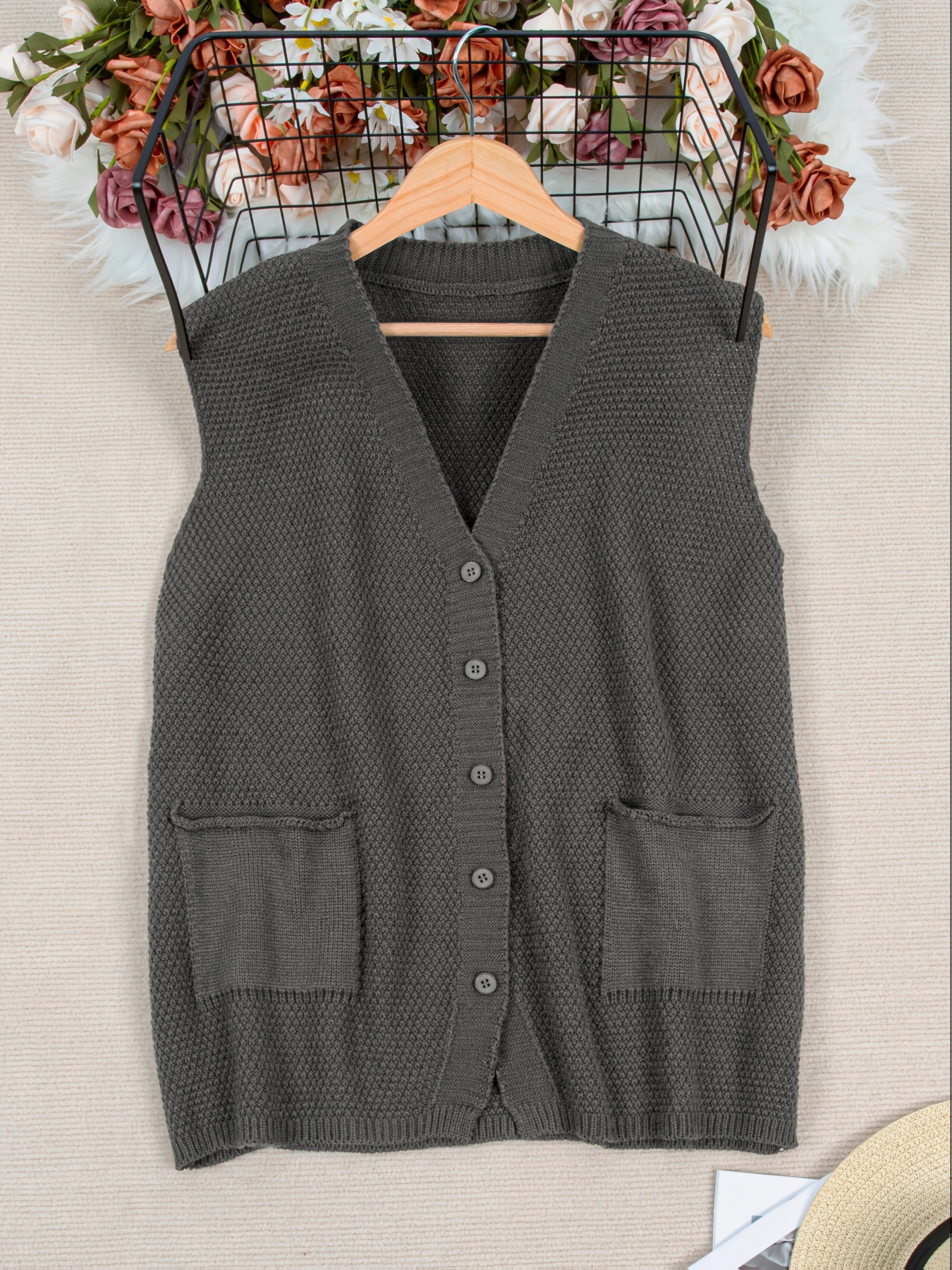 Men's Acrylic Crew Neck Sweater With Zipper Breathable Soft Spring Autumn