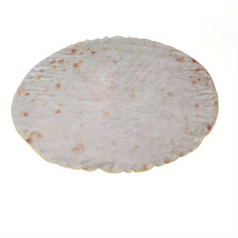 Cozy Flannel Blanket, Burrito Blanket Set with Hat, Quirky Pancake Cabbage Blanket - Perfect Funny and Warm Quilt for Halloween and Christmas Gifting