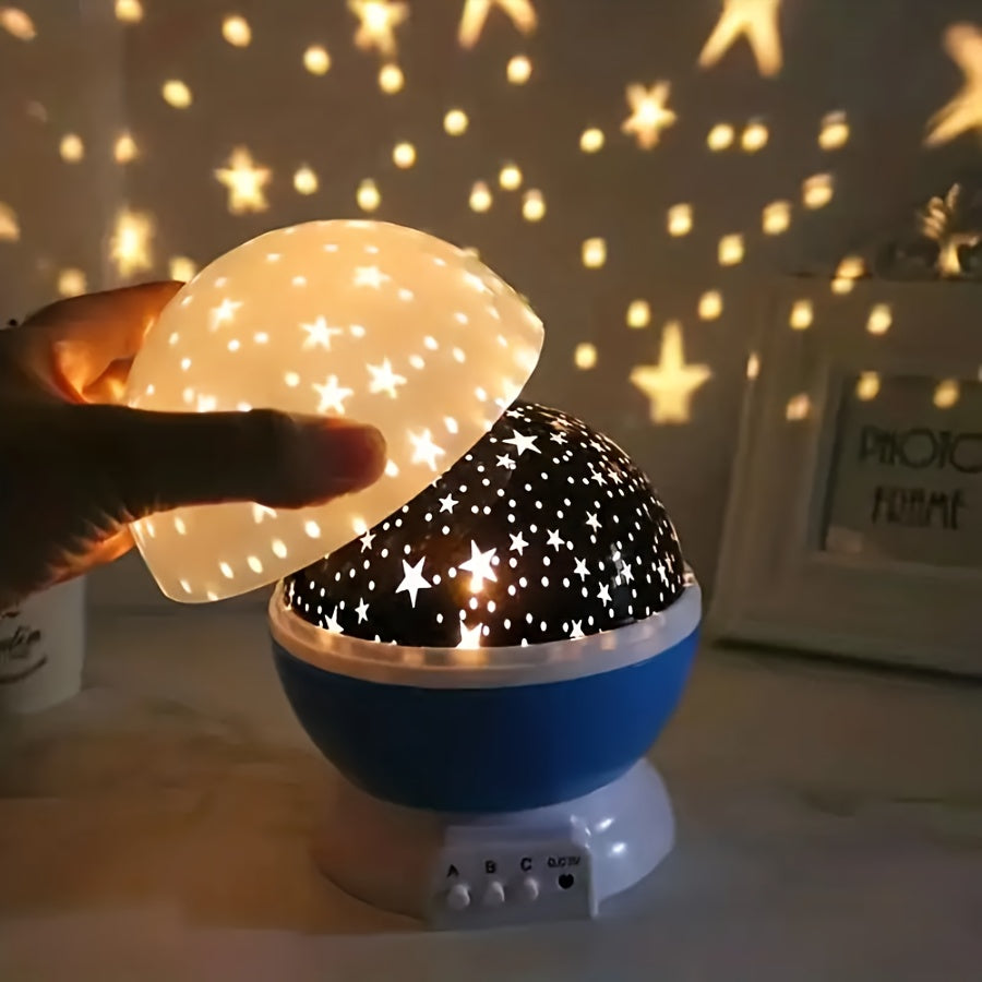 Star Night Light with 12 Color Changing Modes and 360° Rotating Moon Projector