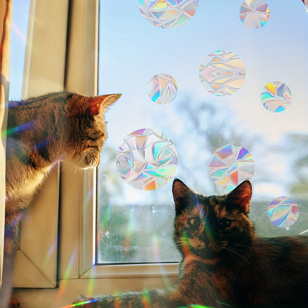 Bird Window Clings Set, Collision Prevention Decals, Modern PVC Glass Decor